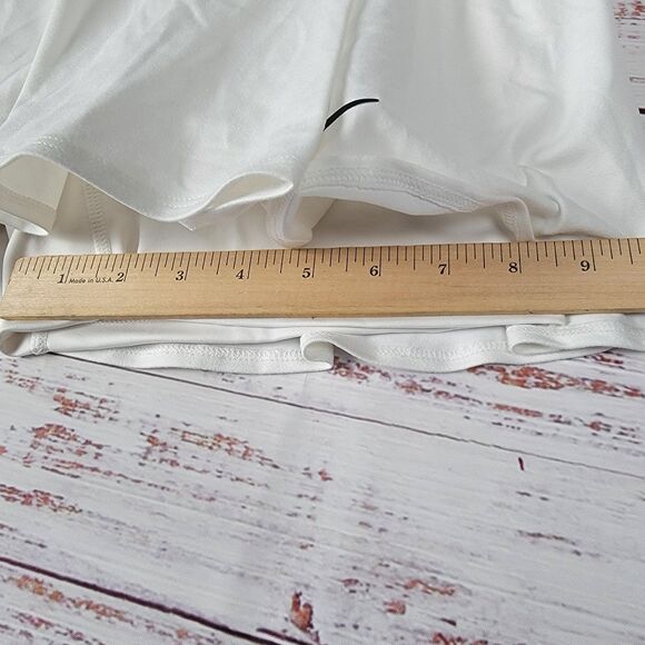 Nike Court Womens Large DriFit Victory Flouncy White Tennis Skort DH9552-100 NWT - Picture 4 of 9
